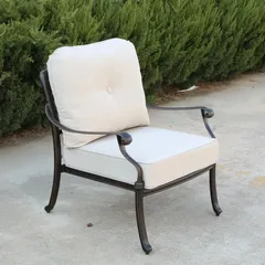 Casablanca 4-Seater Cast Aluminum Outdoor Sofa Set (Bronze, 79x 89 x 89 cm)