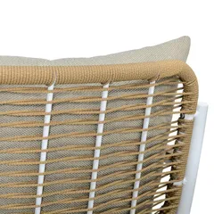 Athens 5-Seater Aluminum Wicker Outdoor Sofa Set (185 x 77 x 80.5 cm)