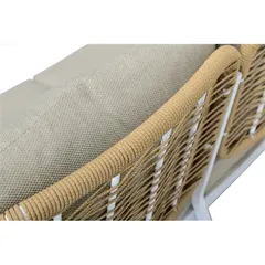 Athens 5-Seater Aluminum Wicker Outdoor Sofa Set (185 x 77 x 80.5 cm)