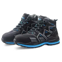 Raider Composite Mid Cut Safety Shoes, GS9920-46 (46 EU, Black)