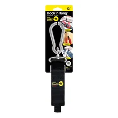 Wrap-It Hook n Hang Storage Stap (Black, 30 cm)
