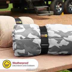 Wrap-It Super Stretch Storage Straps Pack (Black,  60.9 cm, 2 Pc.)