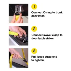 Wrap-It Trunk Strap (Yellow, 177.8 cm)