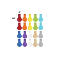 Wrap-It Mini Cable Labels Pack (Multicolor,1.27 cm, 20 Pc.)