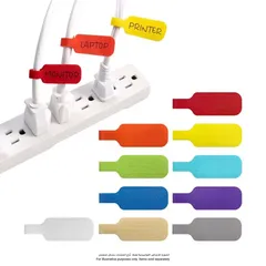 Wrap-It Medium Cable Labels Pack (Multicolor, 5.7 cm, 10 Pc.)