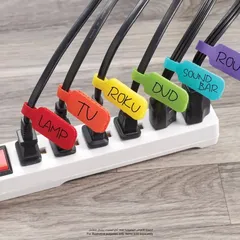 Wrap-It Medium Cable Labels Pack (Multicolor, 5.7 cm, 10 Pc.)
