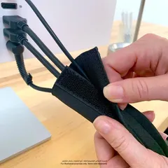 Wrap-It Hook & Loop Cable Sleeve (Black, 121.9 x 11.4 cm)