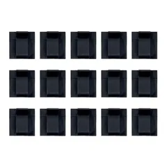 Wrap-It Adhesive Cable Guides Pack (Black, 15 Pc.)