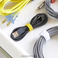 Wrap-It Super Stretch Silicone Cable Bands Pack (Multicolor, 6.9 cm, 16 Pc.)