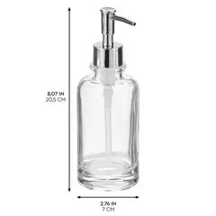 Interdesign Apothecary Glass Soap Dispenser (Clear)