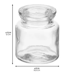 Interdesign Apothecary Storage Canister (15.5 x 15.5 x 17 cm, Clear)