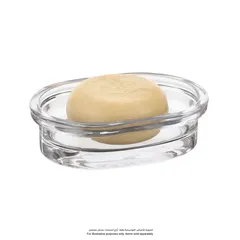 Interdesign Apothecary Soap Dish (14. x 9 x 18 cm, Clear)