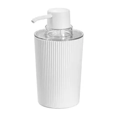 Interdesign Fluted Plastic Soap Dispenser (10 x 8 x 15.6 cm)