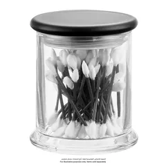 Interdesign TIA Storage Canister (8 x 8 x 11 cm, 0. 45 L, Clear)