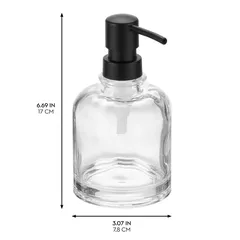 Interdesign TIA Glass Soap Dispenser (13.3 x 13.5 x 22 cm)