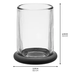 Interdesign TIA Glass Tumbler (14.3 x 14.5 x 16.5 cm, Clear)
