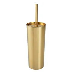 Interdesign Patton Bowl Stainless Steel Toilet Brush (Brass, 11.6 x 11.6 x 24 cm)