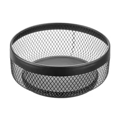 Interdesign Metal OrganizerI Spinner (Black, 23.5 x 23.5 x 9 cm)