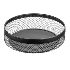 Interdesign Metal OrganizerI Spinner (Black, 29.3 x 29.3 x 9 cm)