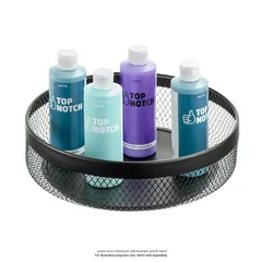 Interdesign Metal OrganizerI Spinner (Black, 29.3 x 29.3 x 9 cm)