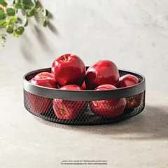 Interdesign Metal OrganizerI Spinner (Black, 29.3 x 29.3 x 9 cm)