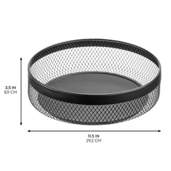 Interdesign Metal OrganizerI Spinner (Black, 29.3 x 29.3 x 9 cm)