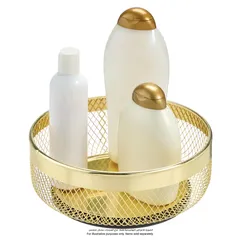 Interdesign Metal OrganizerI Spinner (Brass, 23.5 x 23.5 x 9 cm)