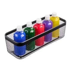 سلة تخزين معدنية إنتر ديزاين ميشي (أسود، 41.2 × 15.8 × 13.3 سم)