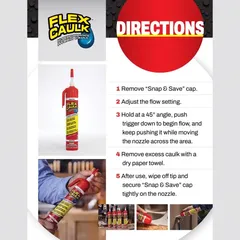 Flex Advanced Hybrid Polymer Caulk Can (White, 255 ml)