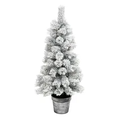 Feeric Sapin Windy Peak Flocked Artificial Tree (100 cm)