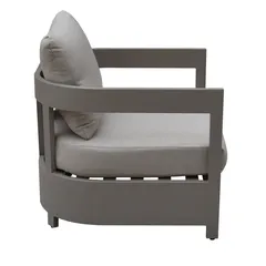 Rovaniemi 5-Seater Aluminum Outdoor Sofa Set (203 x 80 x 67 cm)