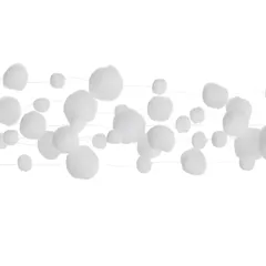 Atmosphera Garland White Cascade Festive Décor (150 cm, White)