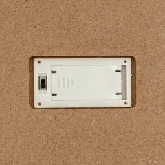 Atmosphera Battery Operated Indoor LED Wooden House Decor (23 x 14 x 34.5 cm)