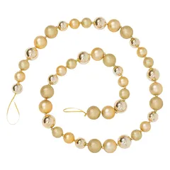 Atmosphera Ball Garland (2 m, Gold)