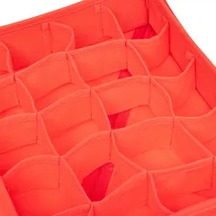 Atmosphera Baubles Storage Box (27 x 7.5 x 35 cm, Red)