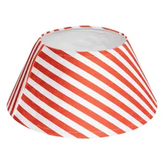 Atmosphera Polyester Tree Skirt (Dia. 56 cm, Red and White)