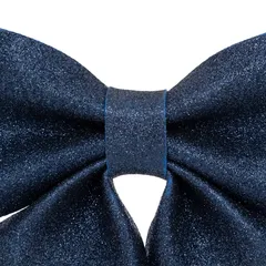 Atmosphera Glitter Decoration Bow (39 x 39 cm, Blue)