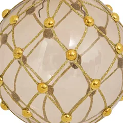 Atmosphera Bronze Pearl Glass Bauble (10 cm)
