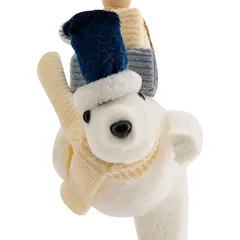 Atmosphera Bear with Gift Polystyrene Tree Decor (12 cm)