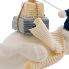 Atmosphera Bear with Gift Polystyrene Tree Decor (12 cm)