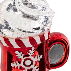 Atmosphera Iced Chocolate Glass Tree Decor (1 Pc, 12 cm)