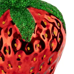 Atmosphera Strawberry Glass Tree Decor (1 Pc, 7.6 cm)