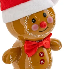 Atmosphera Gingerbread Man with Red Nose Tree Decor (1 Pc, 12.6 cm)