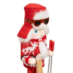 Atmosphera Skier Nutcracker Figure Decor (1 Pc, 25 cm)