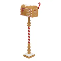 Atmosphera Gingerbread Metal Mailbox Decor (1 Pc, 38 x 100 cm)