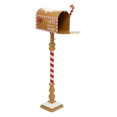 Atmosphera Gingerbread Metal Mailbox Decor (1 Pc, 38 x 100 cm)