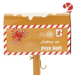 Atmosphera Gingerbread Metal Mailbox Decor (1 Pc, 38 x 100 cm)