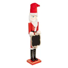 Atmosphera Nutcracker Santa with Chalkboard Figure Decor (1 Pc, 90 cm)
