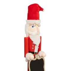 Atmosphera Nutcracker Santa with Chalkboard Figure Decor (1 Pc, 90 cm)