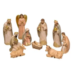 Atmosphera Nativity Figure Set (10 Pc, H. 15 cm, Assorted Designs)